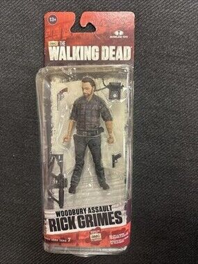 AMC The Walking Dead Woodbury Assault Rick Grimes McFarlane Toys 2015 New Sealed